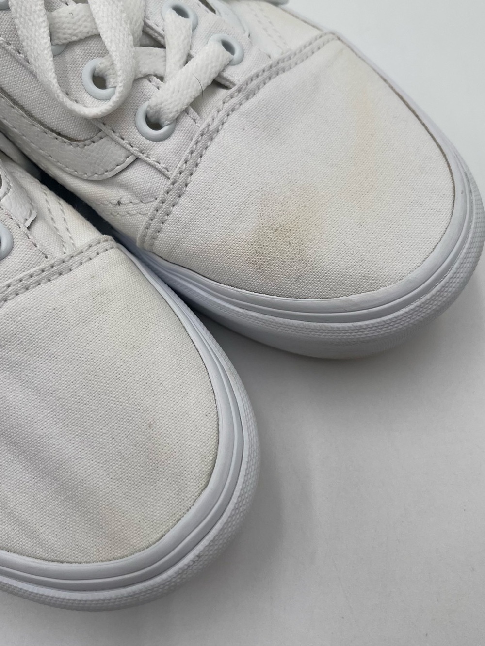 VANS Old Skool Platform White Shoes Women’s Size 7 Unisex Skate Sneakers Casual - Picture 7 of 13